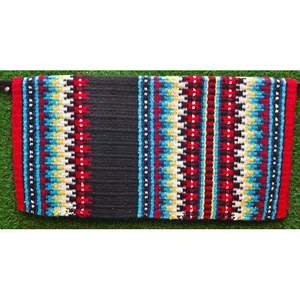 Western Show Horse Saddle Blanket Diseño de Nueva Zelanda Manta de sillín de lana hecha a mano Top Wool Saddle Pad Size - Product Image 1