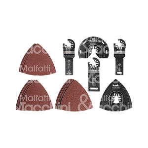 JUEGO DE HERRAMIENTAS MULTIFUNCIONALES DE 17 PIEZAS Hoja de sierra de inmersión BIM (87mm), hoja de sierra de segmento HCS (34x44mm), - Product Image 1