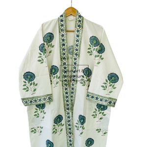 Albornoz de Algodón Estampado a Mano al por Mayor - Product Image 5