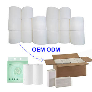 Rouleaux de papier TAD personnalisés en usine (18,5-30,5 GSM), serviettes de cuisine ultra-absorbantes à 2-3 plis, pliées en N/V, et rouleaux de papier pour cuisine commerciale - Product Image 1