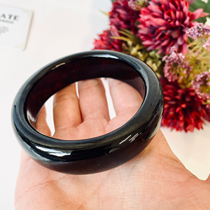 Bracelet en ambre cerise, ambre baltique naturel ; Bracelet fait main en ambre baltique naturel - Product Image 4
