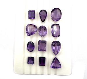 Lot de pierres précieuses en améthyste naturelle, forme mixte, taille libre, 10-14*18 MM, 100 CT, améthyste pour la fabrication de bijoux - Product Image 3