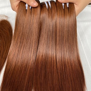 ผมแท้เวอร์จินเวียดนาม 100% เรมี่ ฮิวแมนแฮร์ แบบเย็บสองชั้น ลอนลึก สำหรับทำวิกผม ขนาด 10-30 นิ้ว - Product Image 5