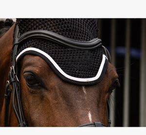 Produits d'équitation équestre Voiles de mouche de haute qualité Bonnet d'oreille au crochet personnalisé Doux pour les chevaux Bonnet d'oreille de course - Product Image 3