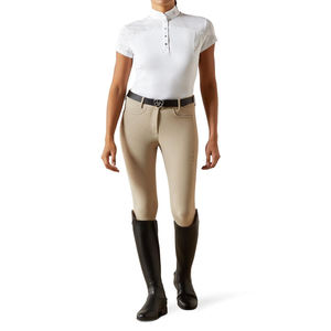 Camiseta de equitación para mujer, duradera, ligera, de manga larga, tela elástica, de secado rápido, para actividades al aire libre. - Product Image 1