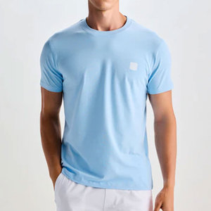 เสื้อยืดผ้าฝ้ายนุ่ม100% สำหรับทุกเพศเสื้อยืดผ้าโพลี/ผ้าฝ้ายพิมพ์โลโก้ตามสั่ง180gsm โลโก้ได้ตามต้องการ - Product Image 2