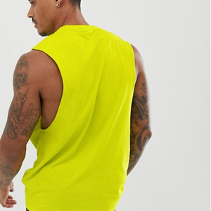 Camiseta sin mangas informal para gimnasio para hombre, Camiseta deportiva Lisa para culturismo, camiseta sin mangas en blanco de punto de talla grande para uso en el gimnasio - Product Image 2