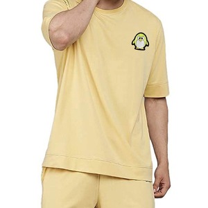 Hot Sale Product New Arrival <b>Men</b> Summer Short Sleeve <b>T</b> <b>Shirts</b> and Shorts Twin Set Contrast Color <b>Men</b> Twin Sets for Adults OEM - Product Image 3