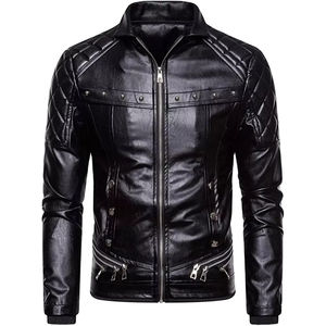Custom <b>Faux</b> <b>Leather</b> <b>Jacket</b> for <b>Men</b> Slim Fit Comfortable Over Sized <b>Leather</b> <b>Jacket</b> Breathable <b>Jacket</b> for <b>Men</b> - Product Image 2