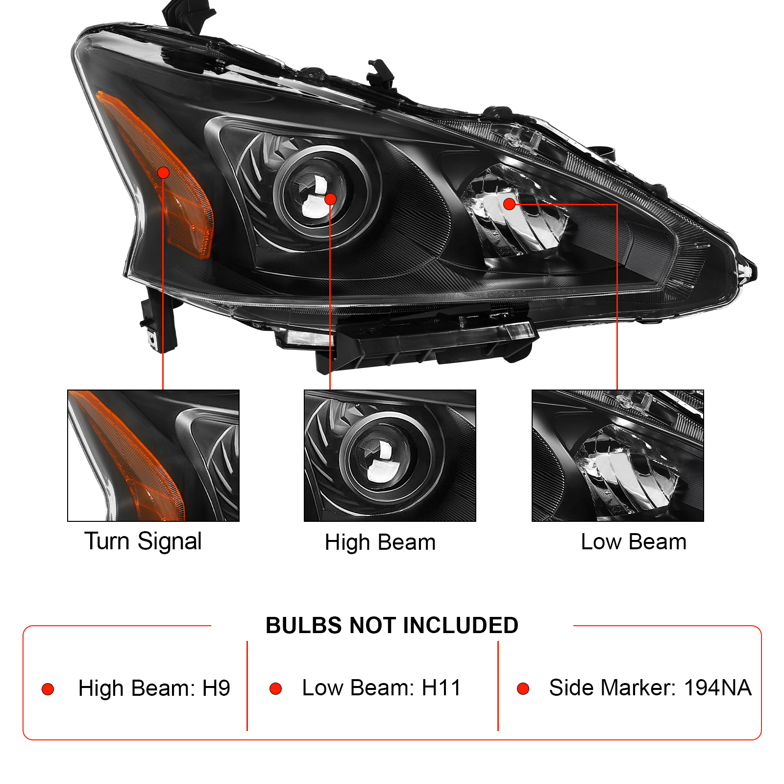 2014 nissan altima headlights