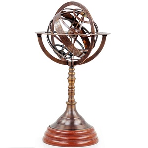 Décoration Collection Métal Artisanat Nautical Armillary Sphère Globe Personnalisé Nautique Table Top Décoratif Monde Globe En Gros - Product Image 2