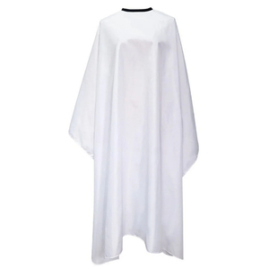 Capa de Peluquería Desechable Ecológica, Blanca, Textil, Resistente al Agua, para Uso en Salón - Product Image 1