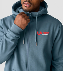 Sweat à capuche unisexe de haute qualité en gros personnalisé, lourd, fermeture éclair intégrale, vêtements de sport et décontractés de qualité supérieure, coupe moderne, streetwear - Product Image 1
