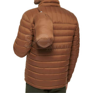 Chaqueta acolchada de lona para hombre, recién llegada, para exteriores, cálida, para invierno, transpirable, impermeable, con logotipo frontal, venta directa de fábrica - Product Image 5