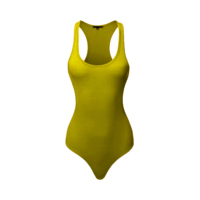 Combinaison moulante sans manches pour femme, décontractée et sexy, col en V, best-seller estival, body sculptant à séchage rapide