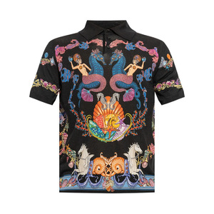 Wholesale High Quality Custom Printed Casual Quick Dry Breathable 100% Cotton Short Sleeve <b>Men</b> for Shirt 220g - Product Image 1