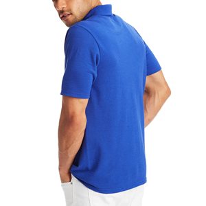 100% polos personnalisés en coton biologique pour hommes tricotés à manches courtes col polo vente en gros de chemises de golf unies de haute qualité pour hommes - Product Image 6