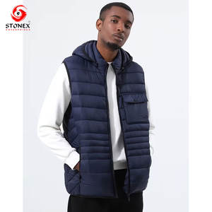 Chaleco Acolchado Informal Personalizado para Hombre, con Cremallera, Ligero, Abrigado para Invierno, Sin Mangas, Cortavientos, con Diseño de Logotipo Personalizado, Servicio OEM - Product Image 2