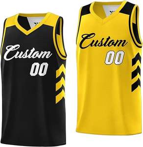 Camisetas de baloncesto hechas a medida OEM camisetas de baloncesto para jóvenes personalizadas de secado rápido transpirable con hecho a medida con personalizado - Product Image 3