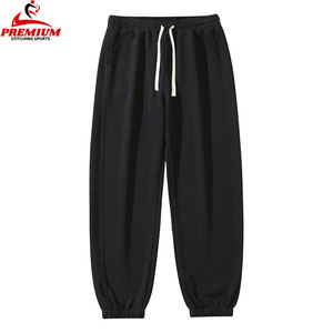 OEM Men's Solid Color <b>Drawstring</b> Waist Fleece <b>Trousers</b> High Quality Custom Fleece/Cotton <b>Trousers</b> Wholesale Price With OEM - Product Image 1