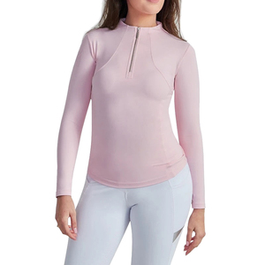 Séchage rapide femmes équitation couche de Base à manches longues demi fermeture éclair équitation chemise équestre couche de base vêtements équestres - Product Image 6