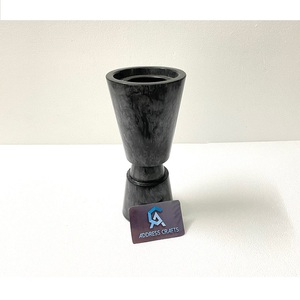 High Quality Luxury Arabian Style Metallic Black 11 Inch Hand-made Eco-Friendly <b>Incense</b> Burner for <b>Oud</b> Bakhoor Indian <b>Incense</b> - Product Image 1