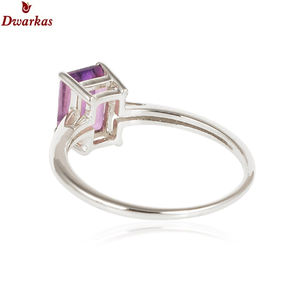 Promoción al por mayor para anillo de piedras preciosas de amatista de Plata de Ley 925 Diseño clásico Ajuste de puntas Boda certificada por terceros - Product Image 3