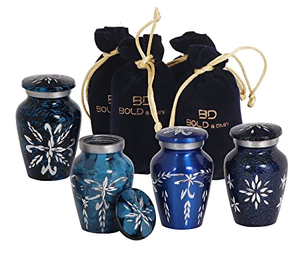 Urnas de cremación de Metal de diseño múltiple, urnas pintadas para cenizas funerarias y humanos, decoración del hogar - Product Image 6