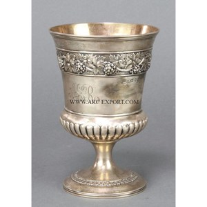 Ensemble de 2 formes rondes en acier inoxydable et cristal trompette de Noël décoration de table argent Ware maison et hôtel trompette à vendre - Product Image 4