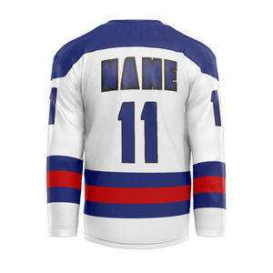 Maillot de hockey sur glace personnalisé, uniforme de l'équipe des États-Unis, professionnel, Kane 11, nom et numéro personnalisés, col à lacets, sport athlétique, hockey - Product Image 6