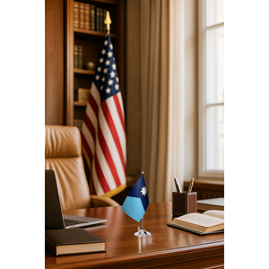 Drapeaux de bureau de l'État du Minnesota 3x5 pieds en satin, nylon, plastique, polyester, avec motifs imprimés numériquement, mât en aluminium - Product Image 2