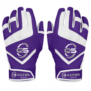 Guantes de bateo de béisbol de cuero profesional personalizados OEM mejor calidad dedo completo protección de manos guante de bateo de béisbol - Product Image 5