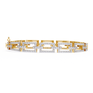 Bracelet pour femme de créateur en gros, diamant de taille brillante cultivé en laboratoire, plaqué or 14 carats, certifié IGI, bracelet jonc pour femme - Product Image 4