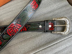 Nuevo cinturón de cuero genuino mecanizado a mano personalizado, cinturones de negocios con hebilla de Metal de alta calidad, cinturones de vaquero de moda Vintage para hombres - Product Image 6