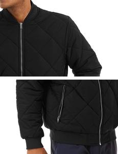 Veste bomber unisexe décontractée confortable en polaire à col montant réversible imperméable de couleur unie avec fermeture éclair - Product Image 5