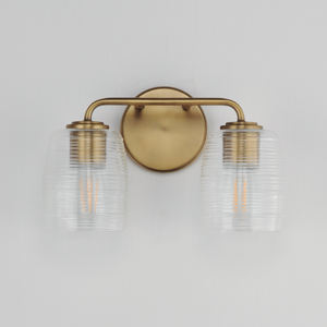 The Honey 2-<b>Light</b> <b>Sconce</b> from Maxim Lighting epitomizes timeless transitional design with a gentle nod to vintage - Product Image 1
