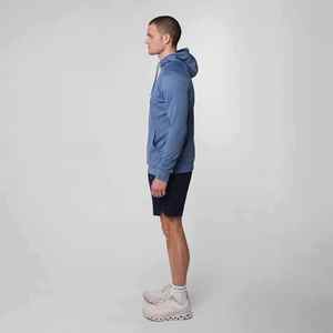 Sweat-shirts à capuche à col zippé 1/4, à manches longues, unis, teints en pièce, avec impression de logo personnalisé, pour hommes, pour le sport et le golf - Product Image 2