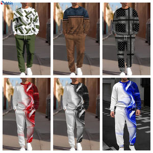 ชุดวอร์มผู้ชายสุดฮิต คุณภาพสูง ระบายอากาศได้ดี ลายพิมพ์แบบซับลิเมชั่น เสื้อผ้าออกกำลังกาย ชุดฮู้ดดี้ไซส์ใหญ่ - Product Image 6