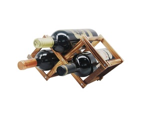 Estante de soporte para botella de vino de Metal con diseño chapado en oro antiguo, fabricante personalizado, diseño decorativo, decoración de Bar, estante para botella de vino - Product Image 6