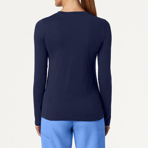 ชุดยูนิฟอร์มพยาบาลสำหรับสตรีเสื้อยูนิฟอร์มพยาบาลแบบขัดตัวโลโก้ออกแบบได้ตามต้องการ - Product Image 4