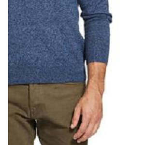 Maglione Vintage XX-Large da Uomo Impermeabile, Morbido al Tatto, a Righe con Logo Stampato, Blu Invernale Lavorato a Maglia con Fornitura ODM - Product Image 3