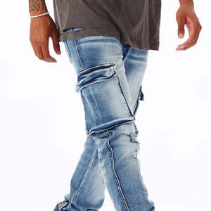 Fábrica de pantalones vaqueros para hombre OEM que produce jeans de mezclilla duraderos con ajustes slim, regular y relajados para compradores mayoristas en todo el mundo. - Product Image 5