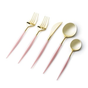 Ensemble de couverts en acier inoxydable, or vert, tailles optionnelles, Design fantaisie personnalisé, couteau, fourchette, cuillère et baguettes - Product Image 5