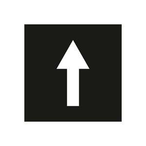 Painting Template Forward Arrow Sign Aluminum 100x100 cm BS-IO-01 Painting <b>Stencil</b> Traffic Sign Turkish Wholesaler - Product Image 2