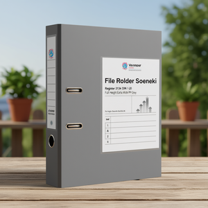 <b>File</b> <b>Folder</b> Soennecken Register 2134 DIN <b>A4</b> 1-20 Full Height Extra Wide PP Grey - Product Image 3