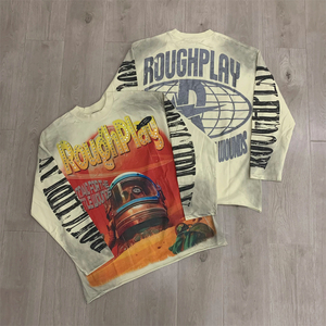 T-shirt respirant à manches longues orné de diamants, dernière tendance européenne 2026, marque très prisée - Product Image 1