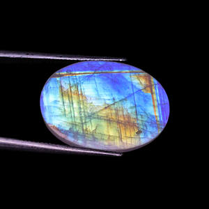 พลอยมูนสโตนสีรุ้งธรรมชาติที่สวยงามอัญมณีทรงวงรีเกรด100% Gemstone-A.A.A อัญมณีทรงหลวมของแท้ - Product Image 6