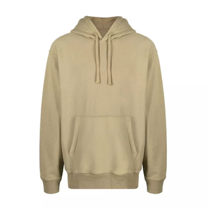 Sweat-shirts d'hiver pour hommes de haute qualité, teinture unie, 100% coton, chauds, confortables, tendance pour les tenues décontractées et décontractées au quotidien - Product Image 2