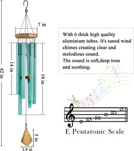 กระดิ่งลมภายนอกโทนลึก42เสียงระฆังสำหรับสวนกลางแจ้ง - Product Image 6