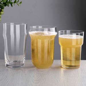Vente en gros de gobelet en verre avec logo personnalisé <span class=keywords><strong>Nonic</strong></span> Pint Tumbler empilable Bar Restaurant Bière Tasse à café glacé Verres Fabricant de coffret cadeau - Product Image 3